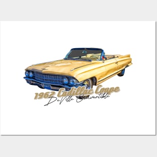 1962 Cadillac Coupe de Ville Convertible Posters and Art